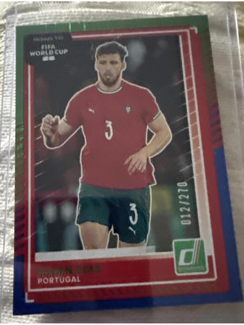 Rúben Dias 2025-26 Donruss Road to FIFA World Cup GREEN And BLUE MAZE #12/270